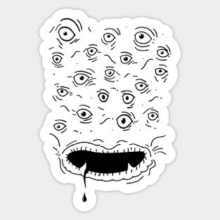 Glubschaugen Drool Halloween Scary Monster Sticker